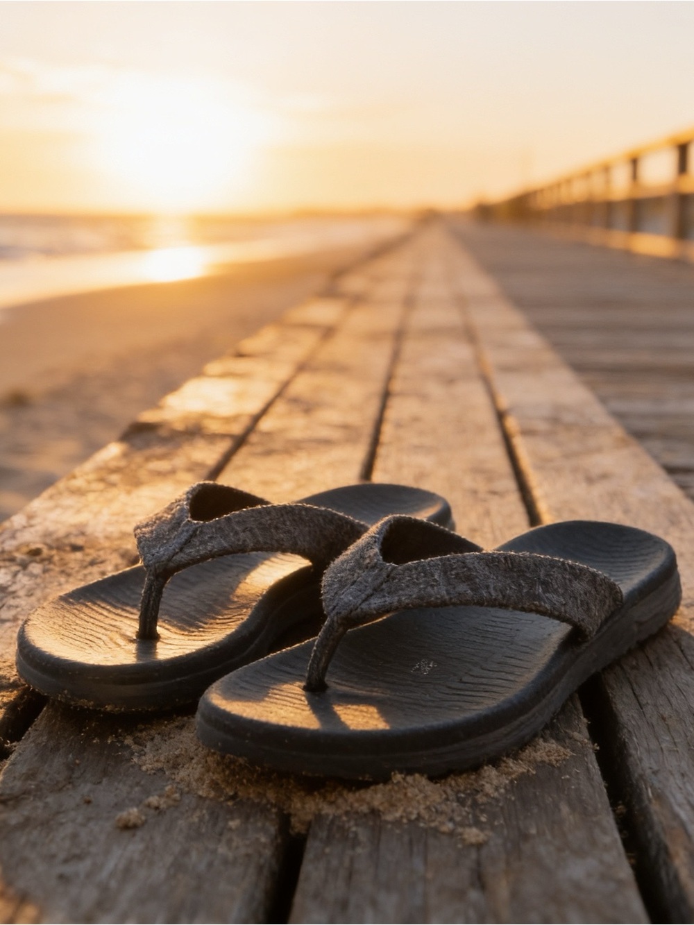 😎 SKECHERS Women’s Charcoal Gray Flip-Flop Sandals